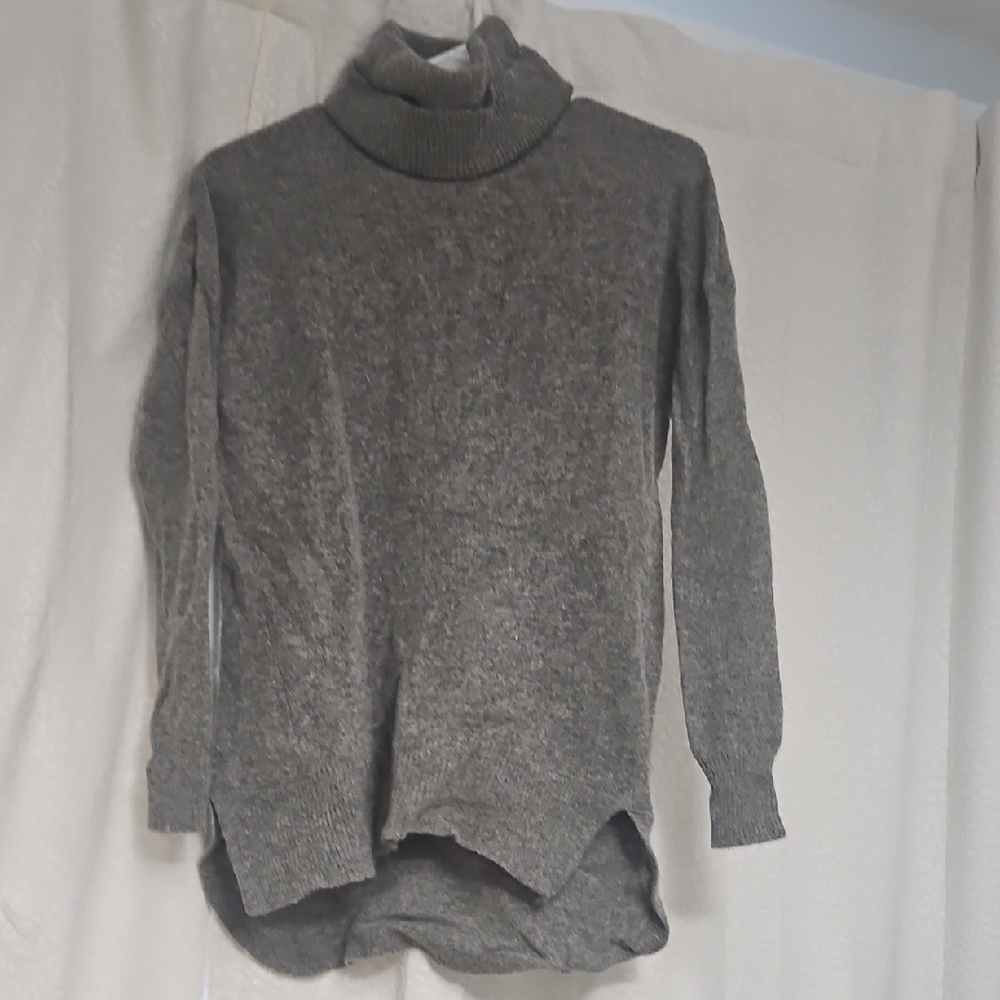 Madewell Gray Cowl Turtleneck Sweater Soft Knit